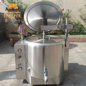 Olla de Acero Inoxidable Basculante/Agitadora para Cocinar Papillas, con Raspado Automático y Mezcla, Sin Quemaduras, para Cafeterías, Olla para Hervir Caldo de Hueso - Product Image 6