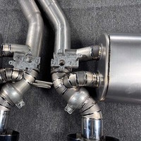 Système d'échappement Catback à soupapes en titane pour Porsche Cayenne E3 Turbo GT - Finition naturelle avec embouts centraux