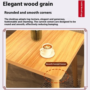 Bàn cạnh nhỏ hình vuông bằng gỗ MDF chắc chắn, dùng cho nhà ở hoặc ban công, thiết kế bàn cà phê đơn giản sang trọng, tủ gỗ để cạnh ghế <span class=keywords><strong>sofa</strong></span> - Product Image 5