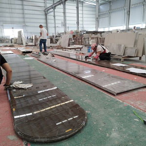 Dalle de marbre naturel imperméable couleur café mousse, personnalisée ODM/OEM TMZ STONE pour la décoration d'hôtels modernes - Product Image 5