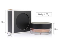 Poudre illuminatrice scintillante longue tenue 8 couleurs avec votre logo, poudre nacrée, poudre de maquillage métallisée, correcteur éclaircissant