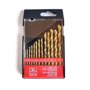 DIN338 19 Buah Mata Bor Baja, <span class=keywords><strong>Set</strong></span> Dalam Kotak Logam Kecepatan Tinggi - Product Image 1