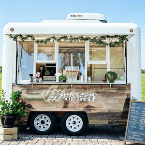 CE Certified Commercial Mobile Food Truck Multi Scene Mobile Snack Cart Towable Mobile Food <b>Trailer</b> Food Cart - Product Image 1