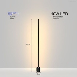 Modern Luxury 3 Colors LED E27 Base Nordic Floor Dimmable Yellow Shade <b>Switch</b> Control PC Shade Plastic Adjustable Height - Product Image 5
