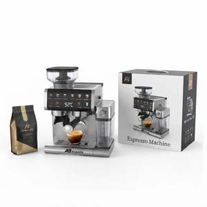 Anbolife OEM Cafetera Espresso de 20 Bares para el Hogar, de Grano a Taza, con Pantalla Táctil, Depósito y Espumador de Leche Integrado, Electrodomésticos de Cocina - Product Image 3