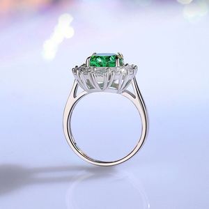 <b>925</b> <b>Silver</b> <b>Rings</b> Wholesale Rhodium Plated Classic Zircon S925 Sterling <b>Silver</b> Fine Jewelry - Product Image 2