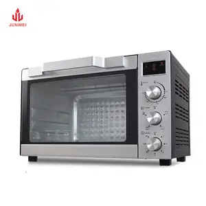 JUNWEI roasting multifunctional firin silver crests bread table conventional Pizza Oven Home convection electric rotisserie oven