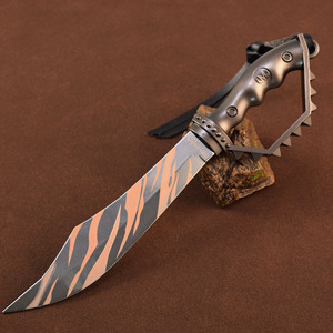 Prix usine ventes directes d'armes froides anciennes 22cm couteau à dents <span class=keywords><strong>de</strong></span> <span class=keywords><strong>tigre</strong></span> Collection non coupée épée personnalisée Arts et artisanat cadeaux - Product Image 3
