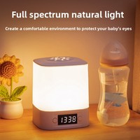Lampe de chevet moderne minimaliste en verre avec télécommande tactile, lumière blanche géométrique, rechargeable, lampe de chevet pour chambre à coucher, lampe pour bébé