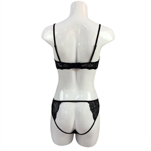jeunes dames matures armatures ensemble de <span class=keywords><strong>lingerie</strong></span> sexy dentelle transparente mince net soutien-gorge et ensembles de culotte - Product Image 4
