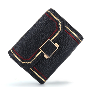 Nouveau Porte-Cartes Carré de Haute Qualité pour Femme 2026, Petit Sac Décoratif en Cuir Litchi avec Fil de Couture Tendance - Product Image 5