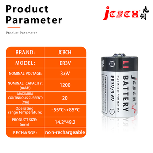 La Batería JCBCH ER3V 3.6V Li-SOCl2 es Adecuada para el Controlador de Programación PLC Servo Industrial OMRON CPM2A-BAT01 - Product Image 2