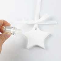 Diffuseur d'huiles essentielles en céramique en forme d'étoile, parfumé longue durée, pour voiture et armoire, désodorisant et diffuseur d'arômes.