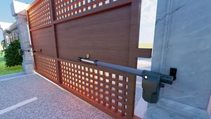 Moderno Heavy-Duty 500KG di capacità AC DC apriscatole a battente impermeabile in metallo esterno cortile industriale parco ville cancello - Product Image 2