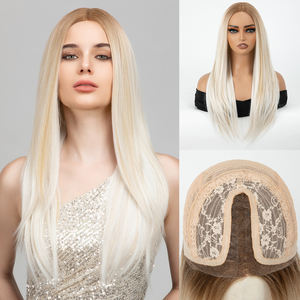 Pelucas de Encaje Invisible Precortadas SARLA al por Mayor, Pelucas Mono Cap, Pelucas Frontales, Perucas de <span class=keywords><strong>Cabello</strong></span> de Fibra Futura, Pelucas de Monofilamento para Mujer - Product Image 1