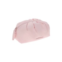 Pochette à maquillage matelassée personnalisée pour femme, trousse de toilette matelassée, pochette plate matelassée à bulles, pochette à maquillage avec fermeture éclair, trousse à cosmétiques