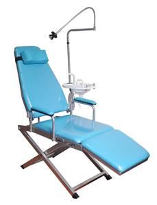 Luxury Portable Folding <strong>Dental</strong> <strong>Chair</strong> <strong>Unit</strong> with Instrument Tray Movable Light Turbine <strong>Electric</strong> Manual Power Source - Product Image 5