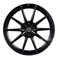 Jante forgée sur mesure 1 pièce noire brillante XL 5x120 5x112 5x114.3 17 18 19 20 21 22 23 pouces jante concave profonde