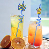 Fournitures de fête en gros en PETG bleu réutilisables avec breloques Eid, fournitures à thème de célébration musulmane pour les fêtes de l'Aïd des enfants