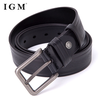Ceinture en cuir véritable vintage de qualité supérieure en cuir de vache avec boucle à ardillon pour hommes, ceinture pour la vie quotidienne