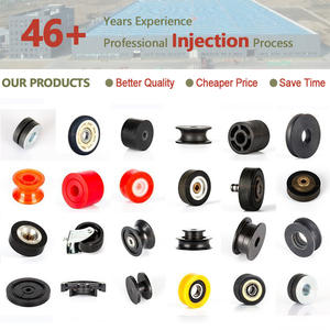 उच्च पहनने के लिए प्रतिरोधी नायलॉन प्लास्टिक रोलर स्टील शाफ्ट के साथ चरखी और असर - Product Image 5