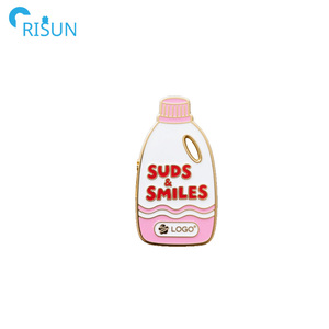 Customised Enamel Spray Detergent <strong>Laundry</strong> <strong>Liquid</strong> Brooch Pins Custom Logo Bleaching Sud Vibes <strong>Laundry</strong> Detergent Enamel Pin Badge - Product Image 5