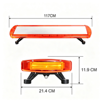 Feux de signalisation LED 88W, 26 modes stroboscopiques, montage sur toit, support en acier inoxydable, IP65, boîtier en alliage d'aluminium PC, plusieurs couleurs