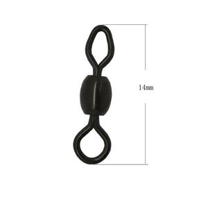 Connecteurs de pêche à lancer de haute qualité en acier inoxydable et cuivre, 100 pièces/sac, avec un seul pivot rotatif et un œil diamanté, pour la pêche à la <span class=keywords><strong>carpe</strong></span> - Product Image 2