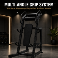 Appareil Commercial Réglable pour Abdominaux et Entraînement du Core, Machine à Sit-up Inversée, Équipement Vertical pour Relevé des Genoux pour Salle de Sport