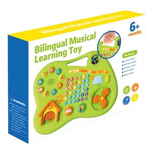 Juguete Musical Bilingüe 5 en 1, Juego de Música con Alfabeto y Números de Animales, Juguete Sensorial Interactivo para Bebés de 6 Meses en Adelante - Product Image 6