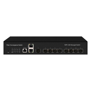 9 Gigabit Sfp <span class=keywords><strong>2</strong></span> Rj45 Poorten L2 Fiber Convergentie Beheerde Switch Ondersteuning Qos Vlan Igmp - Product Image 5