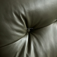 112186 Canapé en cuir véritable italien de haute qualité Quanu, design haut de gamme, meubles de salon de villa, base en bois massif, canapé en cuir véritable pour la maison