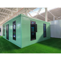 Maison conteneur préfabriquée extensible à bas prix de 40 pieds/20 pieds, en kit, avec 2 à 5 chambres, design moderne pour usage extérieur