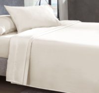Lot de 4 draps en polyester, poches profondes, design antidérapant, pour achat en gros pour hôtels