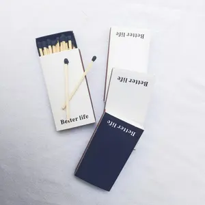 lighters & smoking accessories Kitchen matches in custom matches with quality cardboard match box with colorful heads matchbox