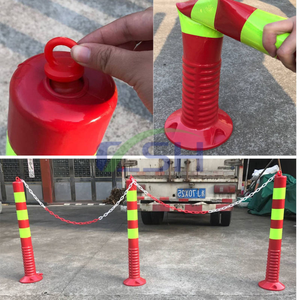 28 इंच सुरक्षा 36 "cones सुरक्षा पे रोड डेलिनेएटर लेन डिवाइडर रबर लचीला यातायात चेतावनी लचीला पोस्ट बोलार्ड - Product Image 3