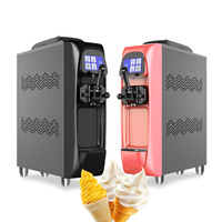 Machine à glace molle à trois saveurs, durable, faible consommation d'énergie, prix Dubaï