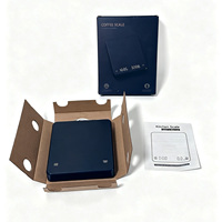 Balance électronique numérique de haute qualité pour café expresso avec minuteur, boîte rigide écologique, laminage mat, doublure en éponge
