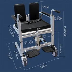 HEPO Hydraulic Patient Lift Wheelchair with toilet for Home Bedside Commode with Bedpan commode wheelchair shower commode chair