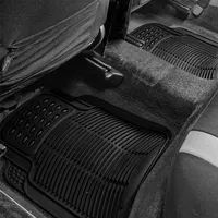 Tapis de sol automobile antidérapant en PVC, vente en gros d'usine, tapis de voiture noir