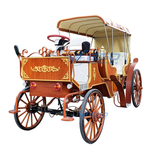 Calèche de Mariage Victorienne Style Bois Vintage 2025 – Calèche de Tourisme pour Visites de Parcs et Transport Spécialisé - Product Image 2