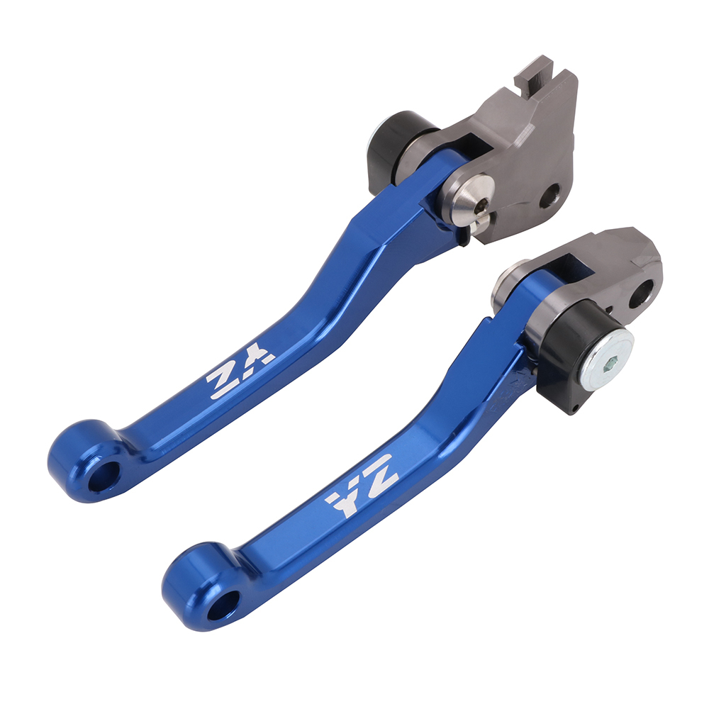 Levier Frein Embrayage Moto Bleu - Compatible Yamaha YZ WR 2009-2025 - Aluminium CNC