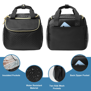 Tire-lait portable sac isotherme pliable résistant à l'eau 6 biberons 9 onces sac de glace compatible 8L polyester écologique - Product Image 3