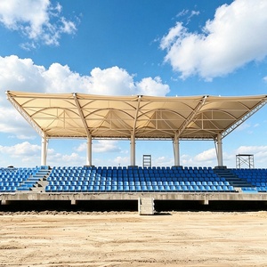 Structure en acier avec membranes ignifuges pour les gradins des terrains de sport (football, basketball) des campus et les toits des gradins. - Product Image 2