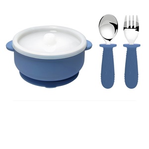 <b>Colorful</b> Unbreakable Toddler Bowl with Handle BPA <b>Free</b> Stainless Steel Lids for <b>Mess</b> <b>Free</b> Meals - Product Image 5