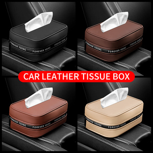 Boîte <span class=keywords><strong>de</strong></span> rangement universelle en cuir PU pour accoudoir et pare-soleil <span class=keywords><strong>de</strong></span> voiture, avec installation facile, <span class=keywords><strong>organisateur</strong></span> <span class=keywords><strong>de</strong></span> siège arrière noir et marron pour Benz <span class=keywords><strong>BMW</strong></span> - Product Image 2