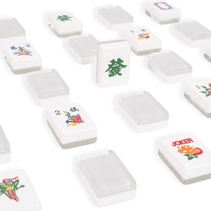 Modern Scallop Design Acrylic American Mahjong Rack Magnetic Pusher Luxury Plastic Magnetic Mah Jong Holder Poker <b>Entertainment</b> - Product Image 1