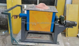 Petit four de travail chaud de fonte d'induction pour le fer industriel, l'or, l'argent, le <span class=keywords><strong>cuivre</strong></span>, l'aluminium, et d'autres métaux et alliages - Product Image 4