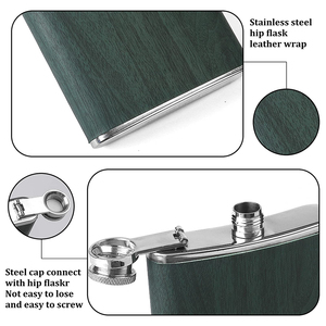 Juego de Petaca de acero inoxidable, Petaca de regalos para hombres, 8OZ, Bar, fiesta, Camping, barbacoa, Petaca de bolsillo portátil - Product Image 3