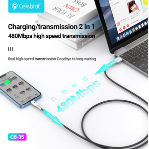 สายชาร์จข้อมูล USB-A Type C รุ่น CB-35 สำหรับโรงงานขายส่ง คุณภาพสูง ราคาคุ้มค่า ชาร์จเร็ว - Product Image 3